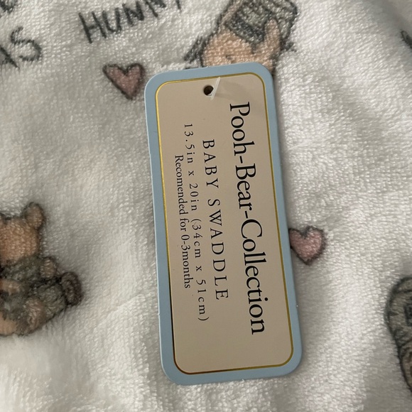 Winnie the Pooh and Amongst the clouds baby swaddle blanket 0-3m nylon closure - Picture 8 of 15